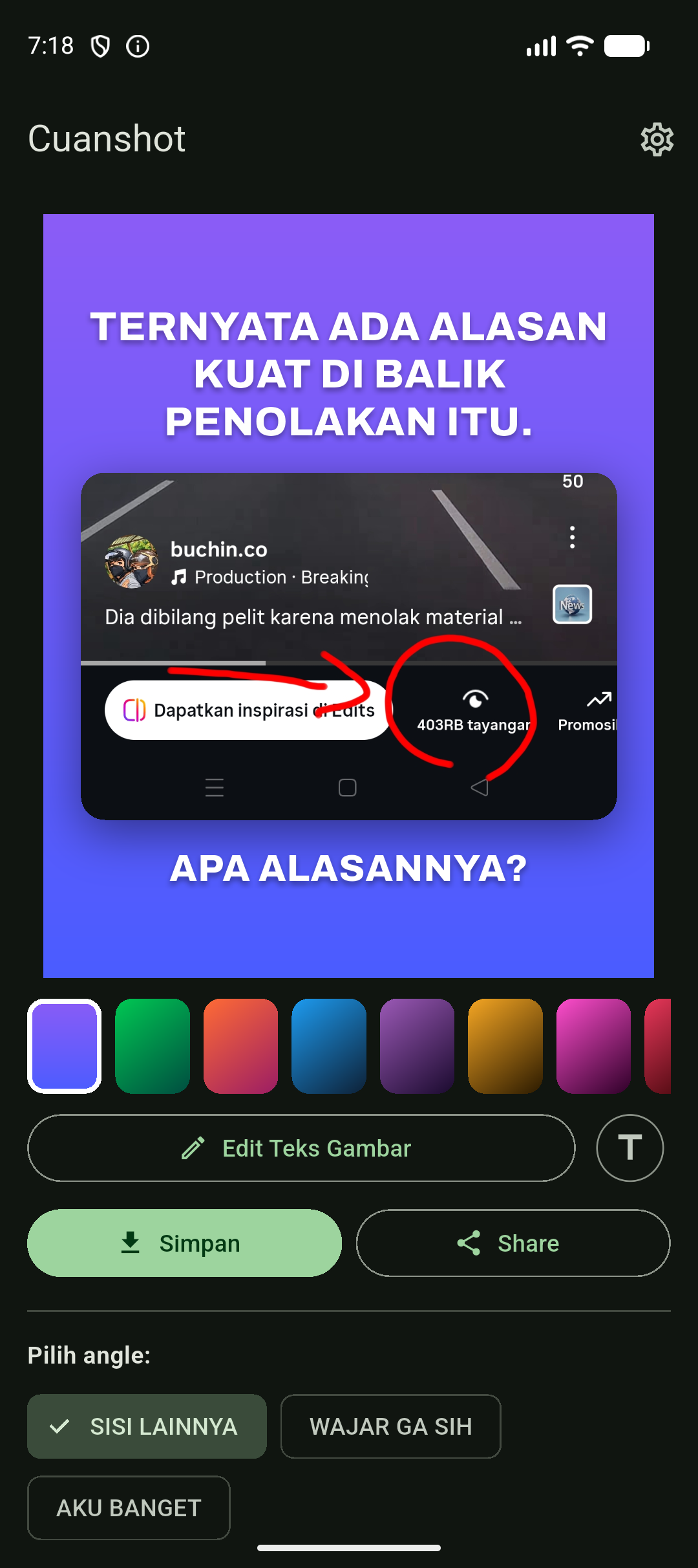 Pilih angle